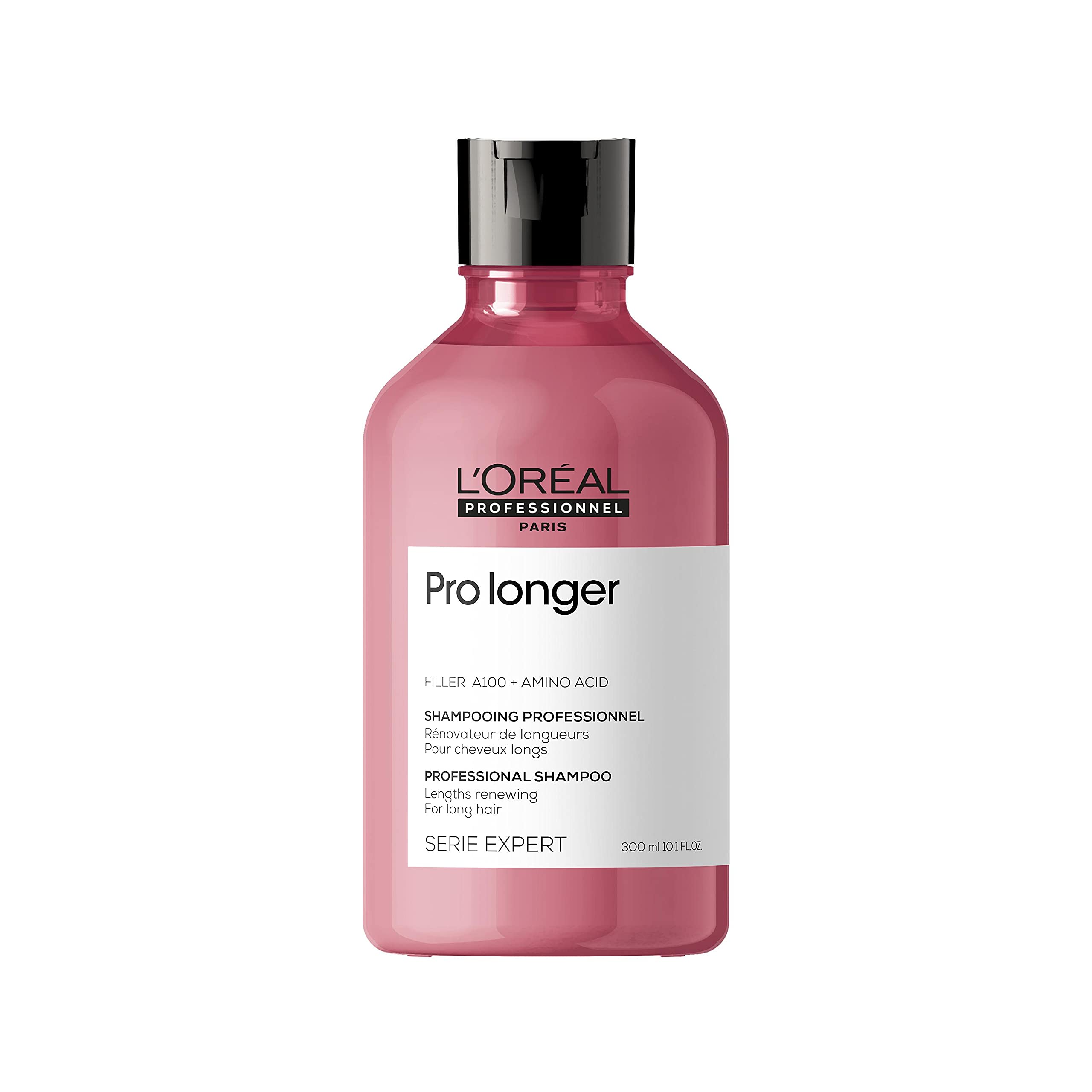 L'Oréal Professionnel Strengthening Hair Shampoo for Long and Thin Hair, with Filler A-100 & Amino Acids, Expert Series, Pro Longer Shampoo, 300 ml