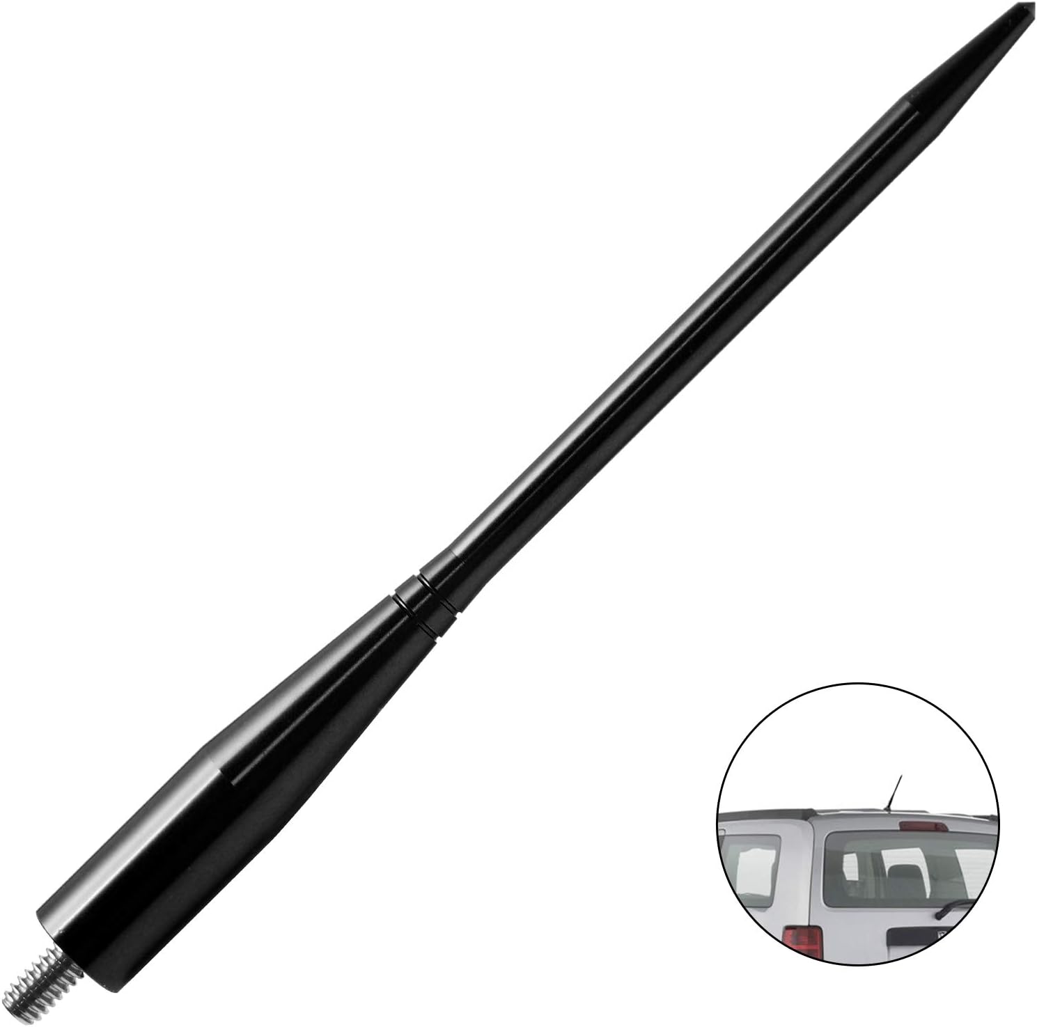 JAPower Replacement Antenna Compatible with Dodge RAM Trucks 1994-2018 | 6.75 inches-Black