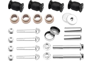 CartClan Front Lower Arm Bushing, Cover & Collar Repair Kit with Bolt & Nut for Yamaha G&E G22 G29 OEM# 401-22128-01-00/90381-18001-00/2HR-23526-00-00/90387-12016-00