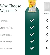Winsome Heavy Duty Wallpaper Paste for the Wall 10 Roll Sachet White view 4