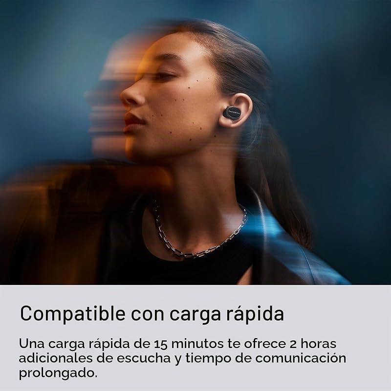 Pi8 Auriculares inalámbricos True Wireless con Bluetooth, AptX, cancelación de Ruido Activa (ANC) y micrófonos Integrados - Jade Green