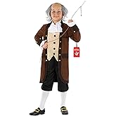 Morph Founding Father Costume, Benjamin Franklin Costume Kids, Colonial Costumes Boys, Presidents' Day Costumes Kids