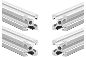 QNK 4pcs 700mm T Slot 2020 Aluminum Extrusion European Standard Anodized Linear Rail for 3D Printer Parts and CNC DIY Silver (27.56")