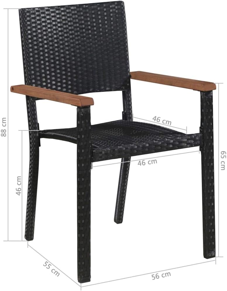 2 Stapelstuhle Inkl Gartenstuhl Set Stapelbar Balkonstuhl Festnight Garten Essstuhle 2 Stk Stahlrahmen Polyrattan Outdoor Stuhle 54 X 59 X 91 Cm Schwarz Sidra Hospital