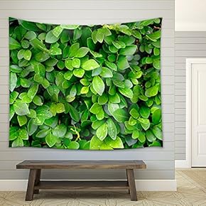Leaves Background - Fabric Wall Tapestry Home Decor - 51x60 inches