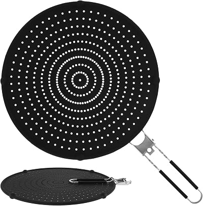Jetcloud 32cm Silicone Splatter Screen with Foldable Handle - Heat Resistant
