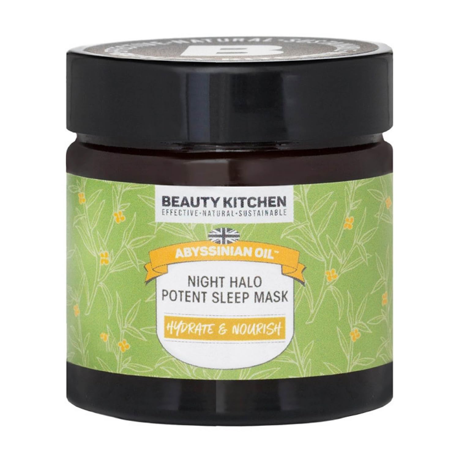 Beauty Kitchen - Hydrating Abyssinian Oil Night Halo Potent Sleep Mask 60ml - Anti Aging Overnight Mask for Glass Skin - Supports Skin Barrier - Vegan/Cruelty Free โ image 1