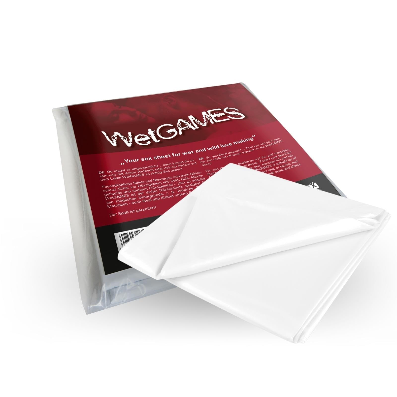 Joydivision Sexmax Wetgames Sex Sheet, 220 x 180 cm Width, White