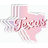3Pcs Texas Sticker - Texas Map Sticker - Texas Love Sticker - Pink Sticker - Texan Sticker - Sticker for Water Bottle - Laptop - Notebook
