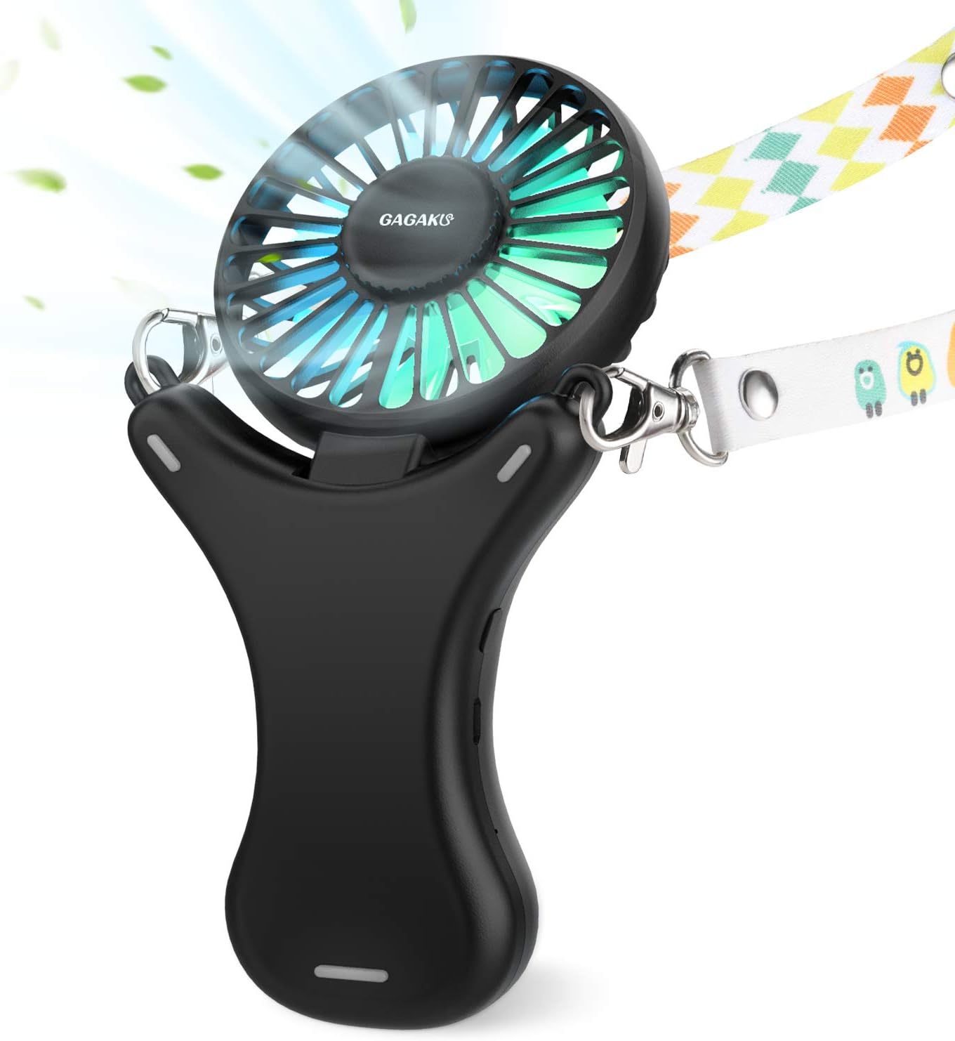 Mini USB Ventilator mit 3350mAh Aufladbaren Batterie, Faltbarer