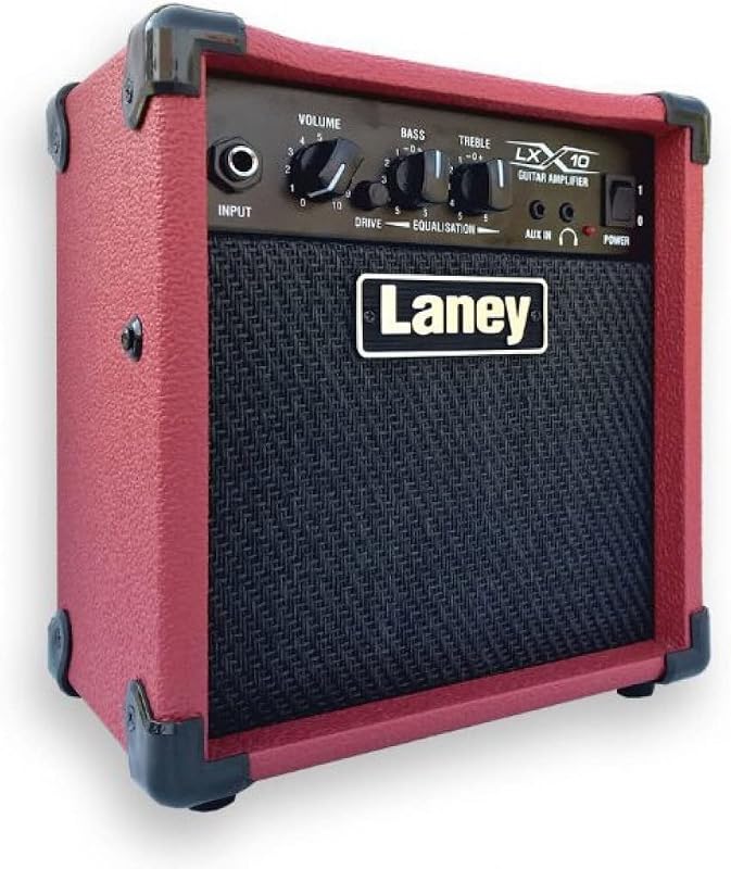 Amplificatore di potenza per chitarra elettrica, rosso (LX10 RD)