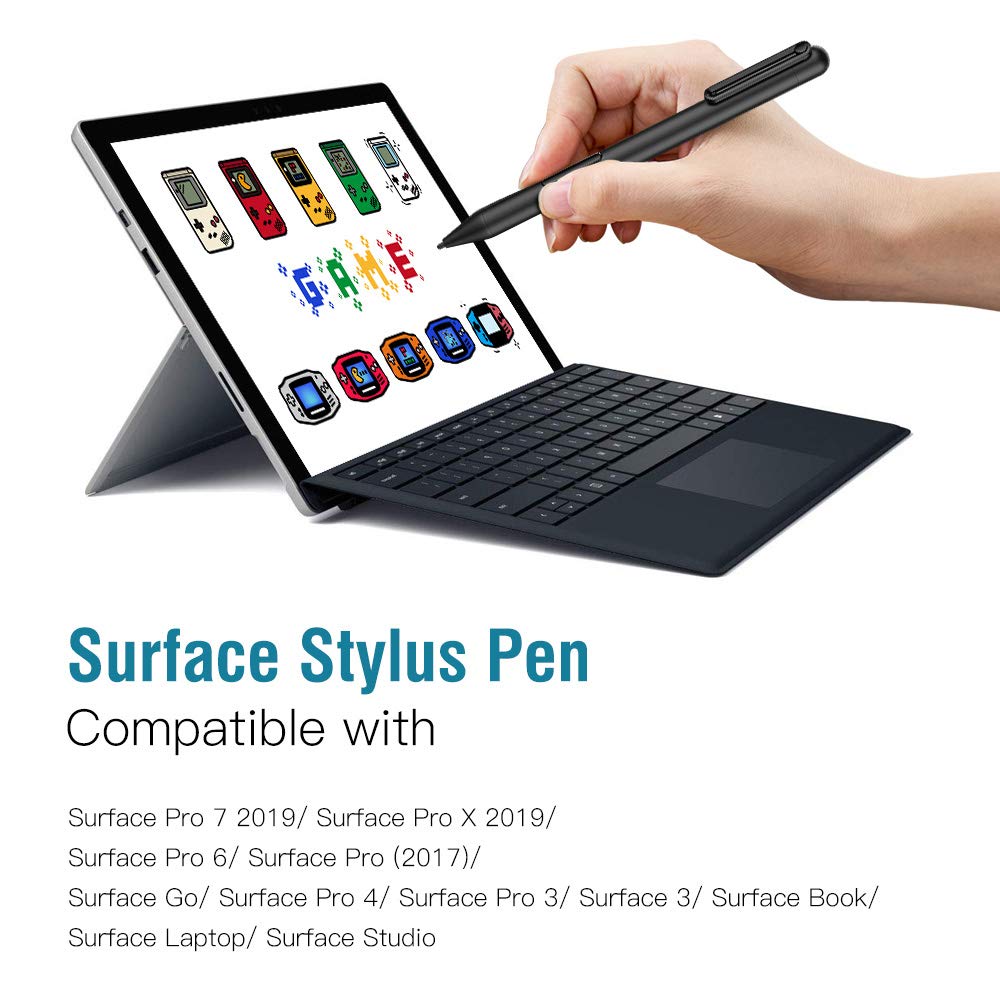 MoKo Stylus Pen for Surface, Surface Stylus Pen for Surface Pro 9/8/X/7+/6/5/4/3, Surface Go 3/2/Go, Surface Laptop 4/3/2/1, Surface Book 3/2/1, Stylus Pencil with 1024 Pressure Sensitivity