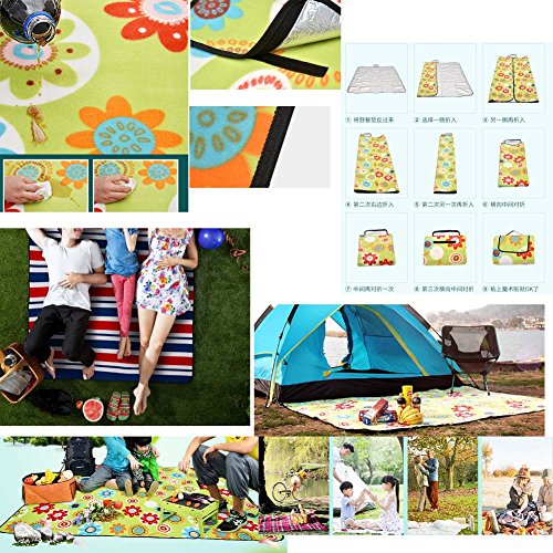 Extra Large Picnic Blanket Waterproof Beach Blanket for Outdoor 71*78 Inch