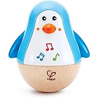 Hape Penguin Musical Wobbler | Colorful Wobbling Melody Penguin, Roly Poly Toy for Kids 6 Months+, Multicolor, 5'' x 2…