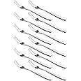 WARMBUY Small Stainless Steel Forks for Cocktail Appetizer Dessert Party, Set of 12