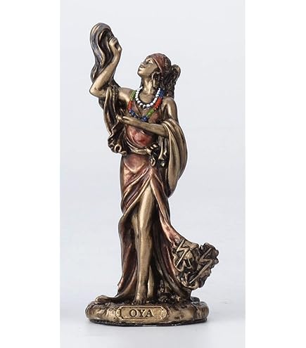 Statue Oshun Déesse Africaine Veronese - Bronze Résine 24cm - Amour, Beauté Et Maternité
