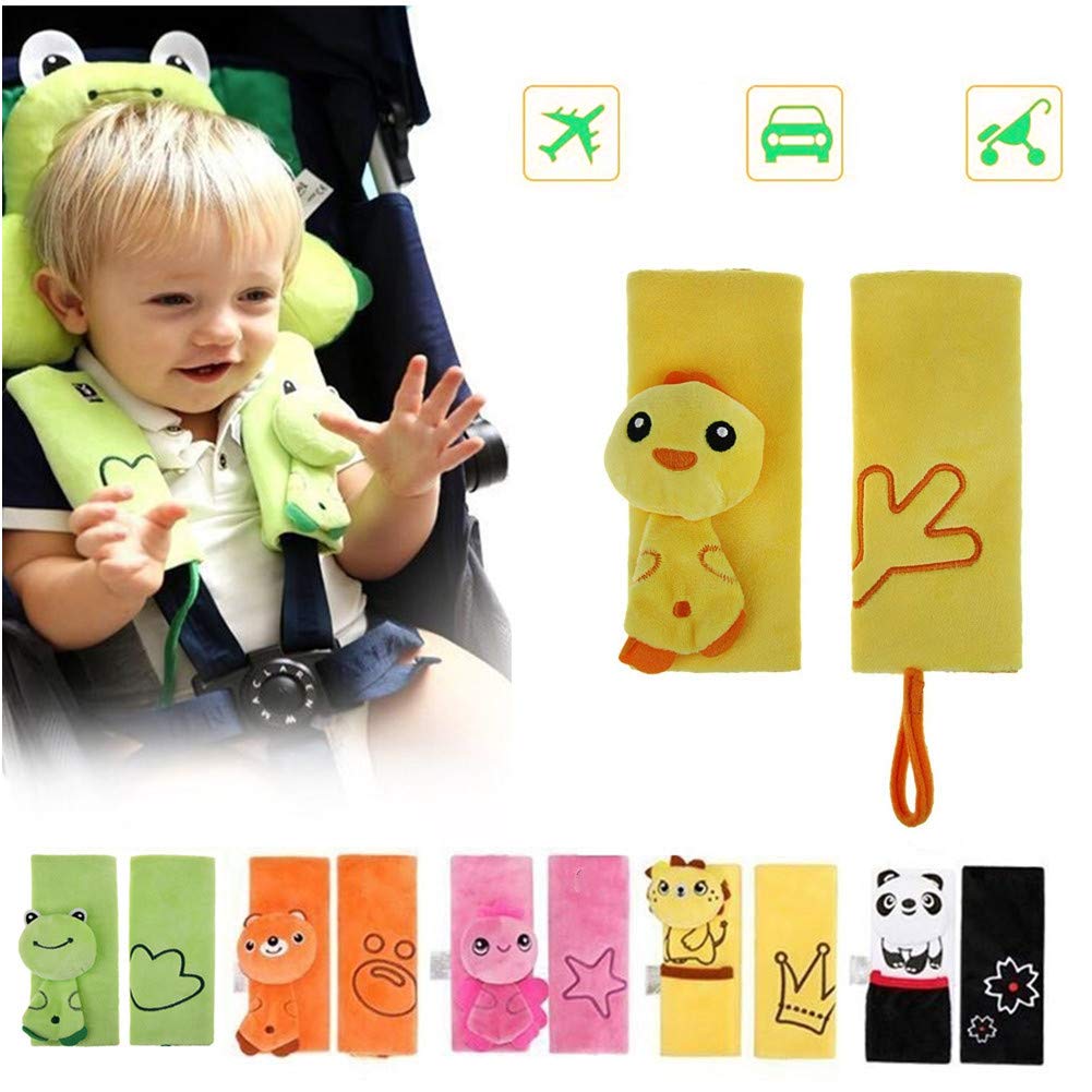 Ange Rose Double Face Animal Cartoon Protege Ceinture De Securite De Vehicule Pour Enfant Bebe Couverture Housse De Ceinture De Securite Confortable Protection Epaule Cou En Velours Auto Et Moto Accessoires Lawawarenesssociety In