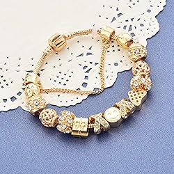 CHOKER Charm Bracelets for Women Gold Plated Snake