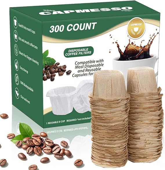 CAPMESSO Disposable Coffee Filters Replacement Paper Filter for