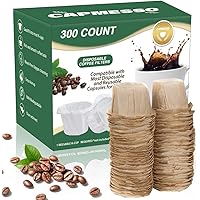 CAPMESSO Disposable Coffee Paper Filters Replacement Kerig Filter Compatible with Reusable Single Serve Pods Keurig…