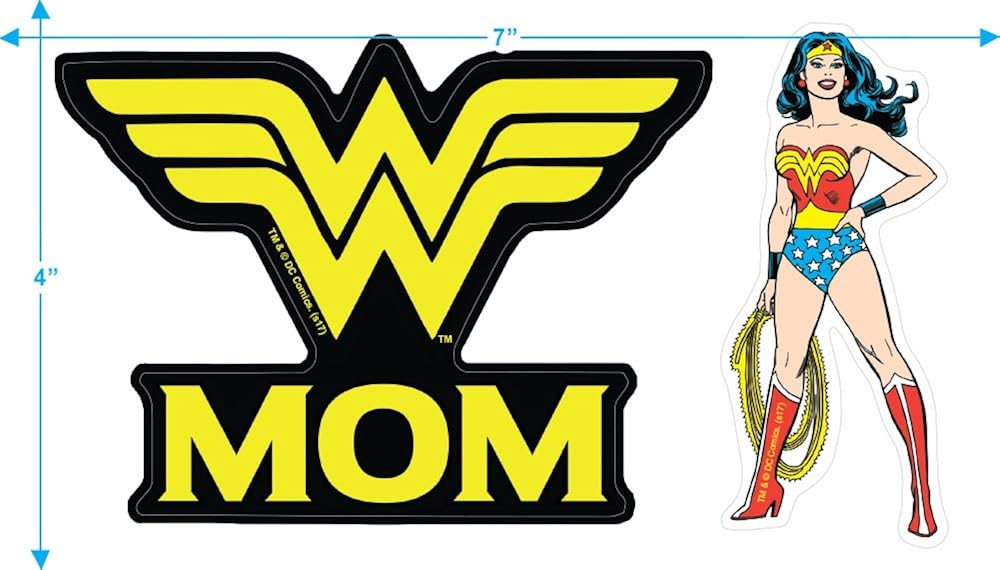 Amazon Com Wonder Woman Wonder Mom Dc Comics T Shirt Stickers