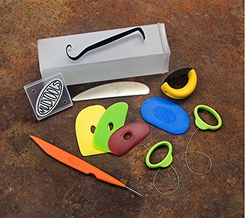Creative Hobbies Sherrill Mudtools Essential 10 Piece Starter Tool Kit, for Pottery, Clay, Sculpting Artists