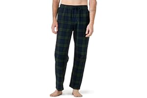 LAPASA Men's Pajama Pants Cotton Flannel Plaid Lounge Fleece Warm Sleepwear Pants PJ Bottoms Drawstring and Pockets M39/M128