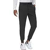 JWM Men's Stretch Golf Joggers Pants with Belt Loops - 29" 34" Slim Fit Tapered Casual Business Travel Dress Work Sweatpants