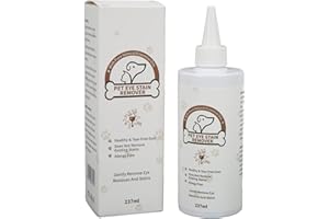 Pet Eye Tear Remover Gentle Dog and Cat Eye Drops, Safe Cleaner for Pet Eye and Dirt, Genuine Ingredients, 237ML