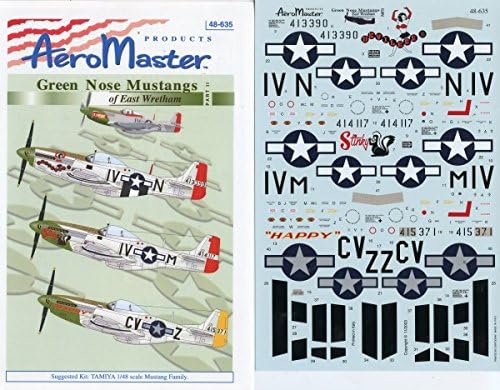 Aero Master Decals 1:48 Green Nose Mustangs of East Wretham pt II Decal #48-635