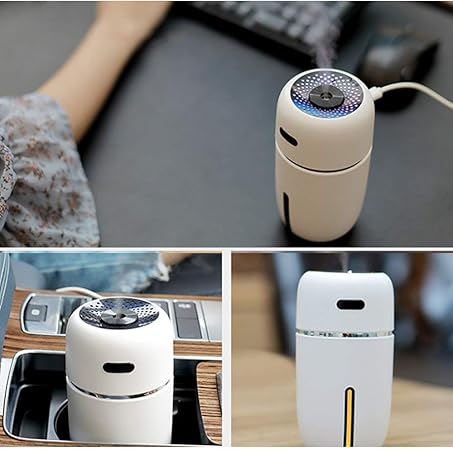 Yzmkd Ultraschall Luftbefeuchter Mit Kuhlem Nebel 200 Ml Luftbefeuchter Top Fill Luftreiniger Usb Power Wiederaufladbarer Luftbefeuchter Mit Nachtlichtmodus Fur Zuhause Schlafzimmer Buro White Amazon De Kuche Haushalt