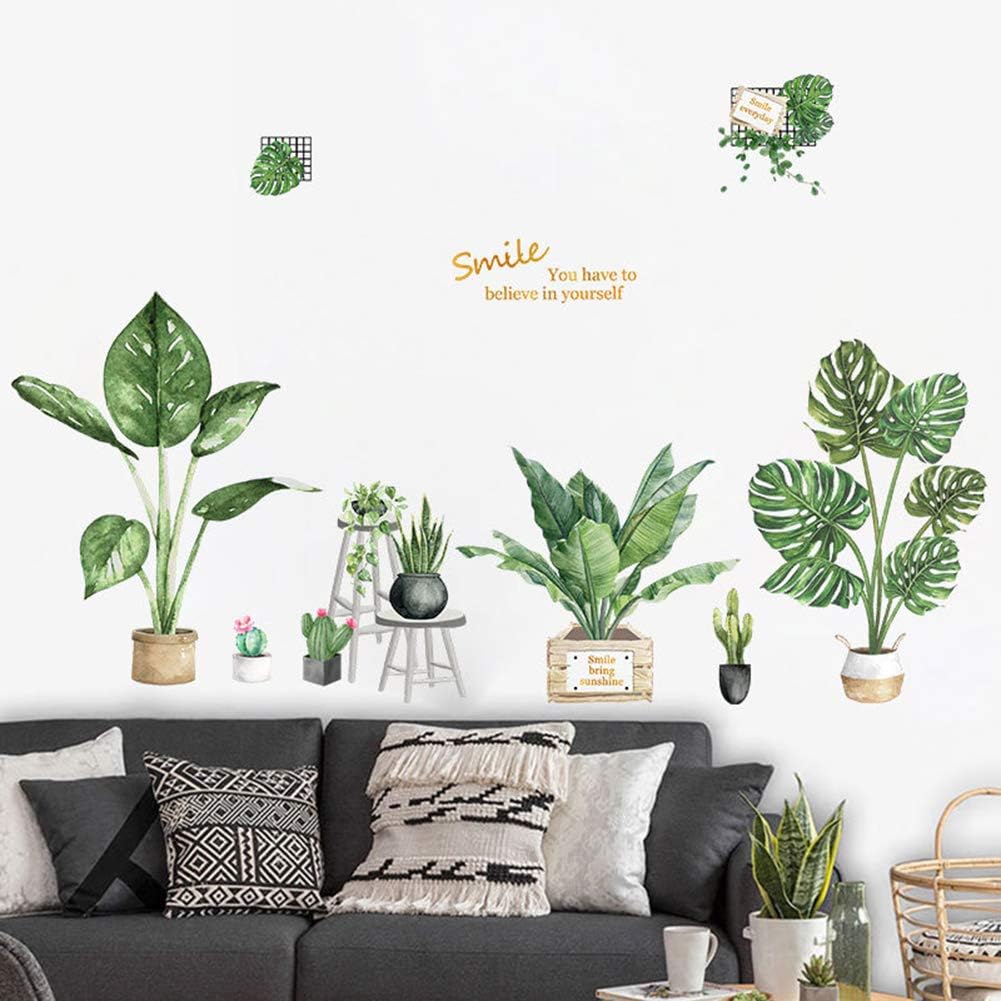 Best wall decals for living room plants