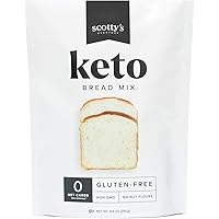 Keto Bread Zero Carb Mix - Keto and Gluten Free Bread Baking Mix - 0g Net Carbs Per Serving - Easy to Bake - No Nut…
