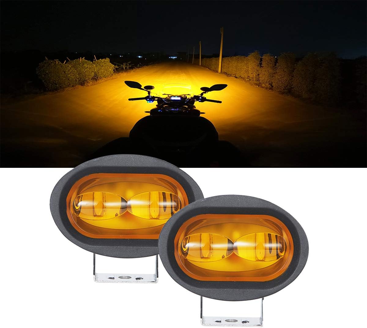 Amazon.co.jp： LEDフォグランプ バイク作業灯LED ワークライト 広角 車フォグランプ SAMLIGHT 40W 作業灯