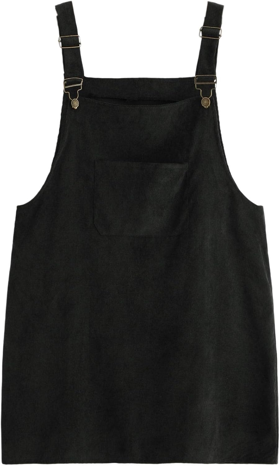 plus size black overall dress