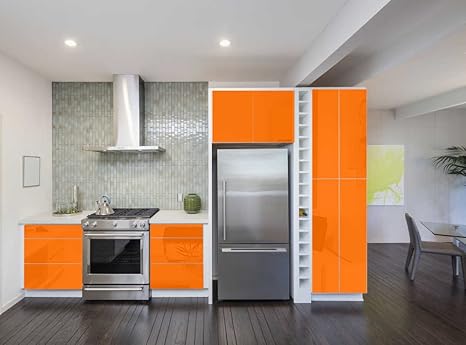 Amazon.de: INDIGOS UG - Aufkleber für Küchenschränke 63x500cm GLANZ