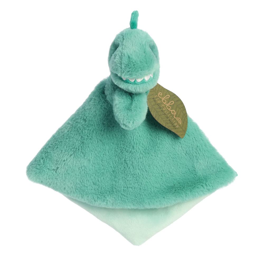Aurora, 23326, ebba Baby Baby Eco Ryker Rex Dragon Luvster Blanket, 12In, Recycled Soft Toy, Green