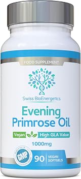 Swiss BioEnergetics Evening Primrose Oil 1000mg 90 Capsules Vegan view 1