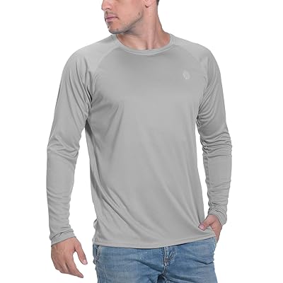 Amazon Spf Golf Shirts Men's Long Sleeve Golf Shirts UPF 50 Sun