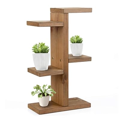 RFJJAL Small Wooden Ladder Shelf 3-Tier Corner New Zealand