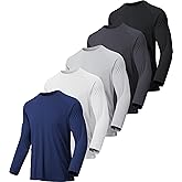 MLYENX 7 Pack Long Sleeve Shirts for Men UPF 50+ UV Sun Protection Quick Dry Moisture Wicking Workout Tee Shirts