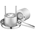 VEVOR Ice Ball Press, 2.1" Ice Ball Maker, Aviation Aluminum Ice Ball Press Kit for 53mm Ice Sphere, Ice Press with Tong and Drip Tray, for Whiskey, Cocktail, Bourbon, Scot on Party & Holiday