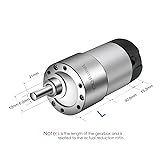 Metal DC Geared Motor w/Encoder, Support DC 6V