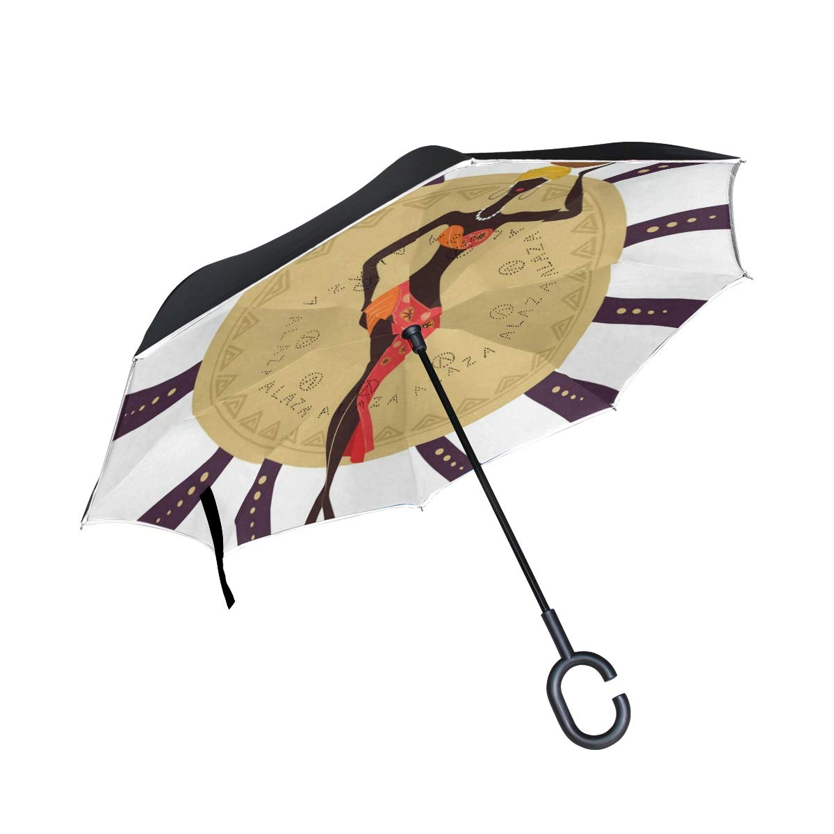 Size One 逆さ傘 ブラック ジャイアント恐竜 雨 車 Uv保護 All Agree アウトドア B07mnlxxt7 太陽 反転傘 防風 カラー3 ゴルフ傘 値引