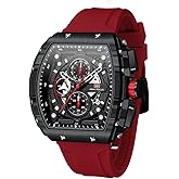 AIMES Watch Wristwatch for Men Fashion Casual Cool Big Dial Watch Luminous Waterproof Sport Analog Quartz Business Mens Watches Silicon Strap Dress Watch