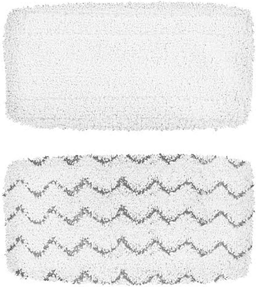 Lasvo 2/4 Pcs Fushing Steam Mop Pads Compatible for Bissell 1252/1543/1652/1132/1530 Series, Replacement Washable Microfiber Cleaning Steamer Pads, Steam Pocket Mop Home Cleanser Floor Cleaner