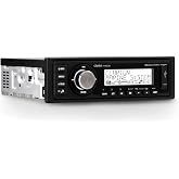 Clarion M508 Single DIN Marine Digital Media Receiver with Bluetooth aptX, AM/FM Weather Band, USB, AUX, SiriusXM-Ready, 4V RCA Outputs