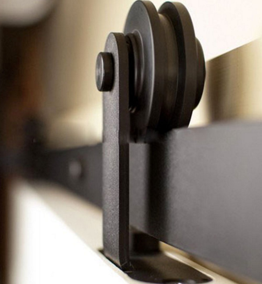 Kit de Puerta Corrediza de acero, para puerta corredera de madera