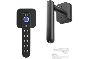 APPREACT Fingerprint Door Lock with Keypad - Keyless Entry Door Lock with Handle, Smart Biometric Lock for Apartment, Bedrooms, Offices
