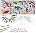 Daveliou Stretched Canvas 16x20 - Canvas Art Supplies 5-Piece Pack - Triple Primed Art Canvas …
